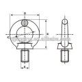 C15 DIN580 lifting eye bolt